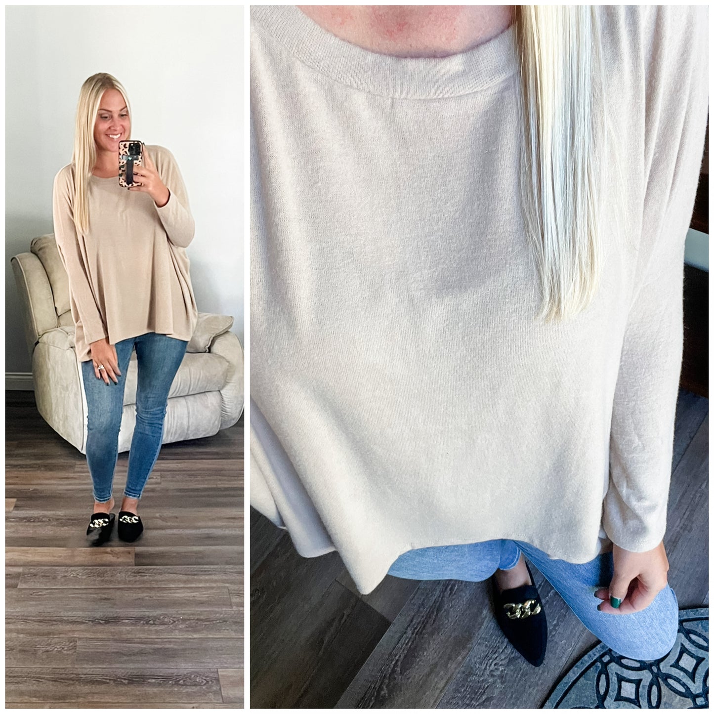 Clap For Yourself Long Sleeve Top, Oversized