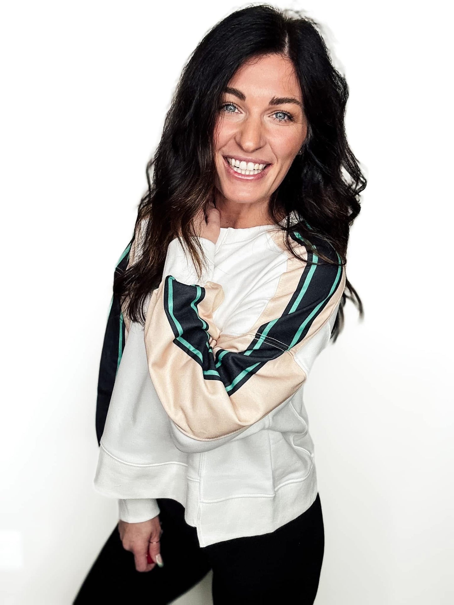 PREORDER: Sporty Chic Stripe Pullover