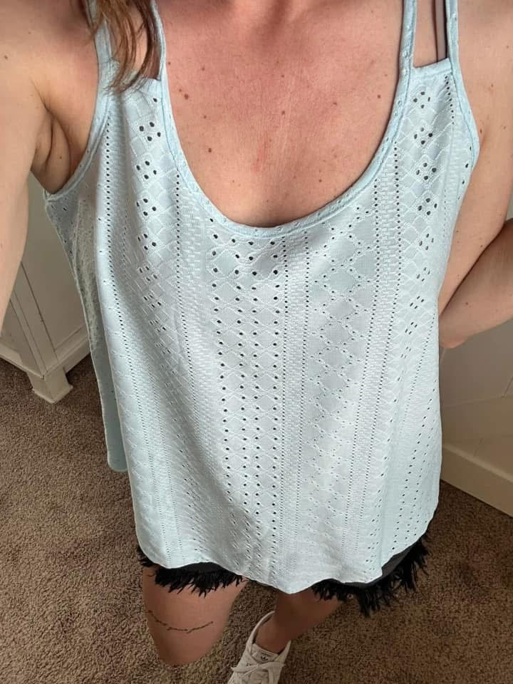 PREORDER: Sunkissed Eyelet Tank