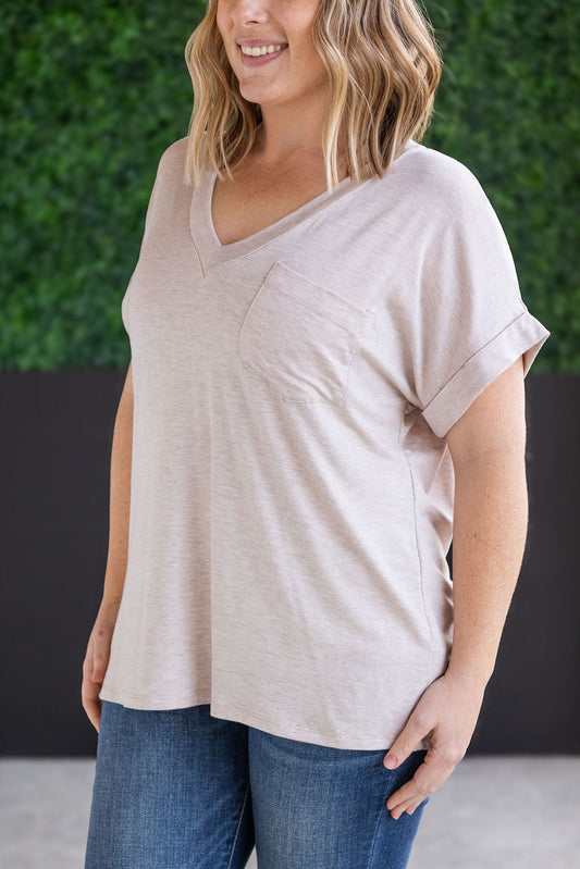Sierra Pocket Top - Oatmeal