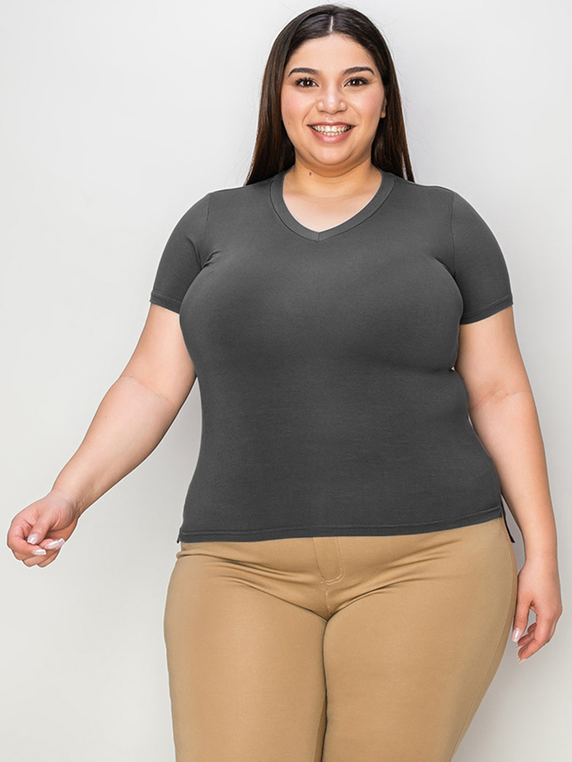 PREORDER: V-Neck High-Low T-Shirt