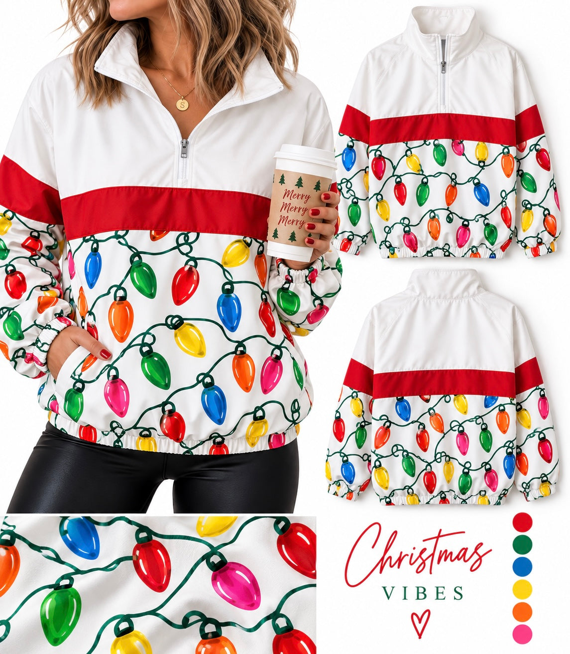Christmas Remix Quarter Zip Preorder, ETA: 6 weeks