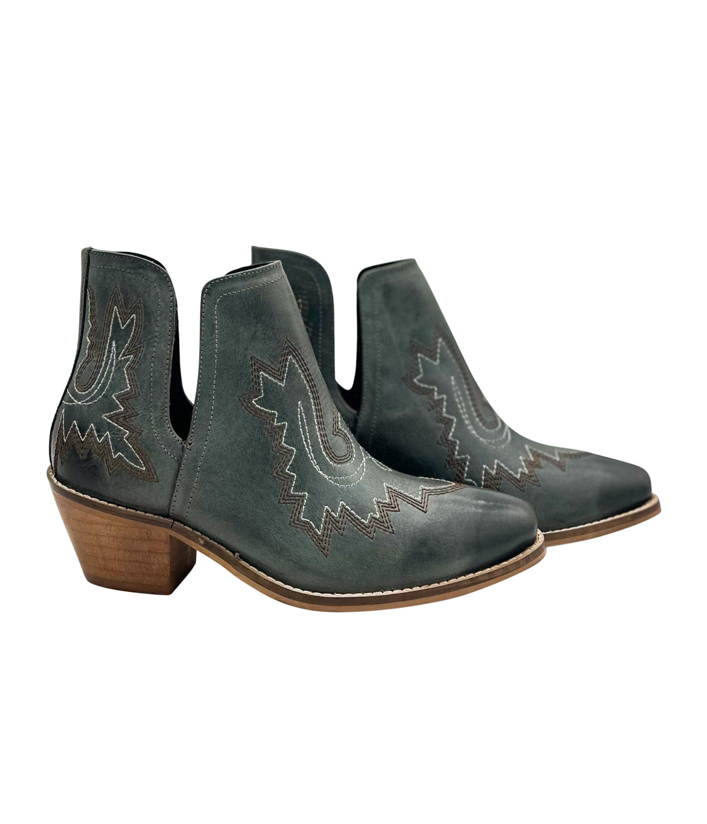 Booties in Teal