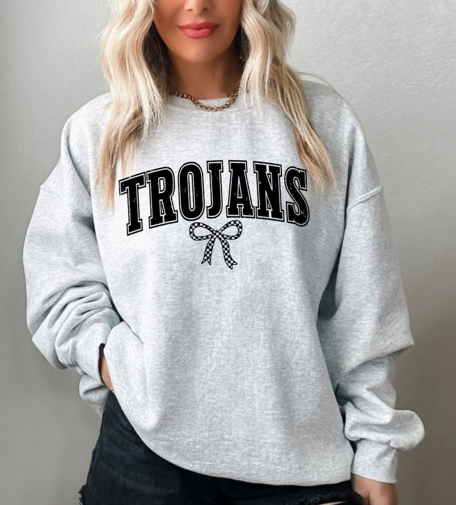 Trojans Checkered Bow Preorder