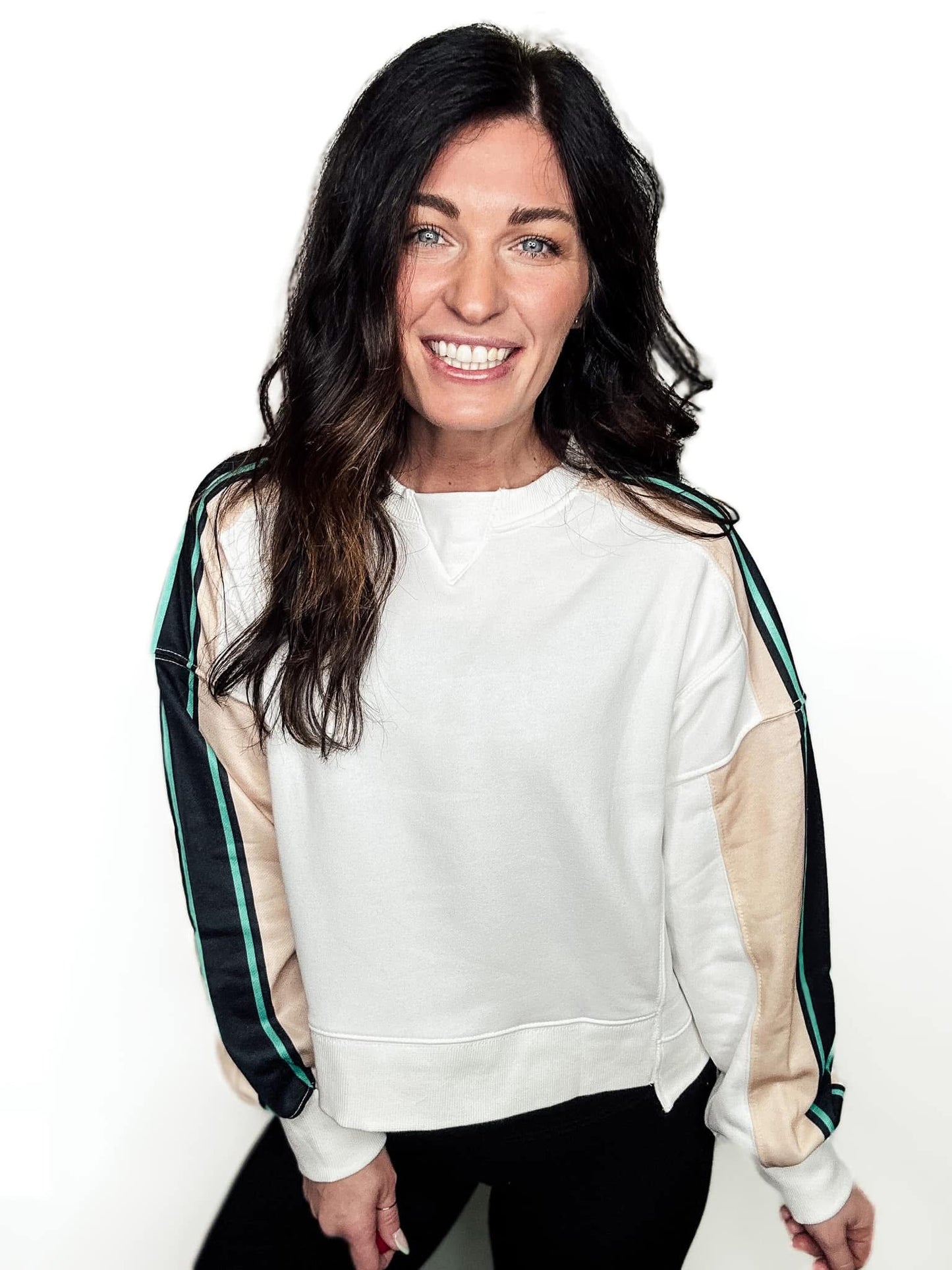 PREORDER: Sporty Chic Stripe Pullover