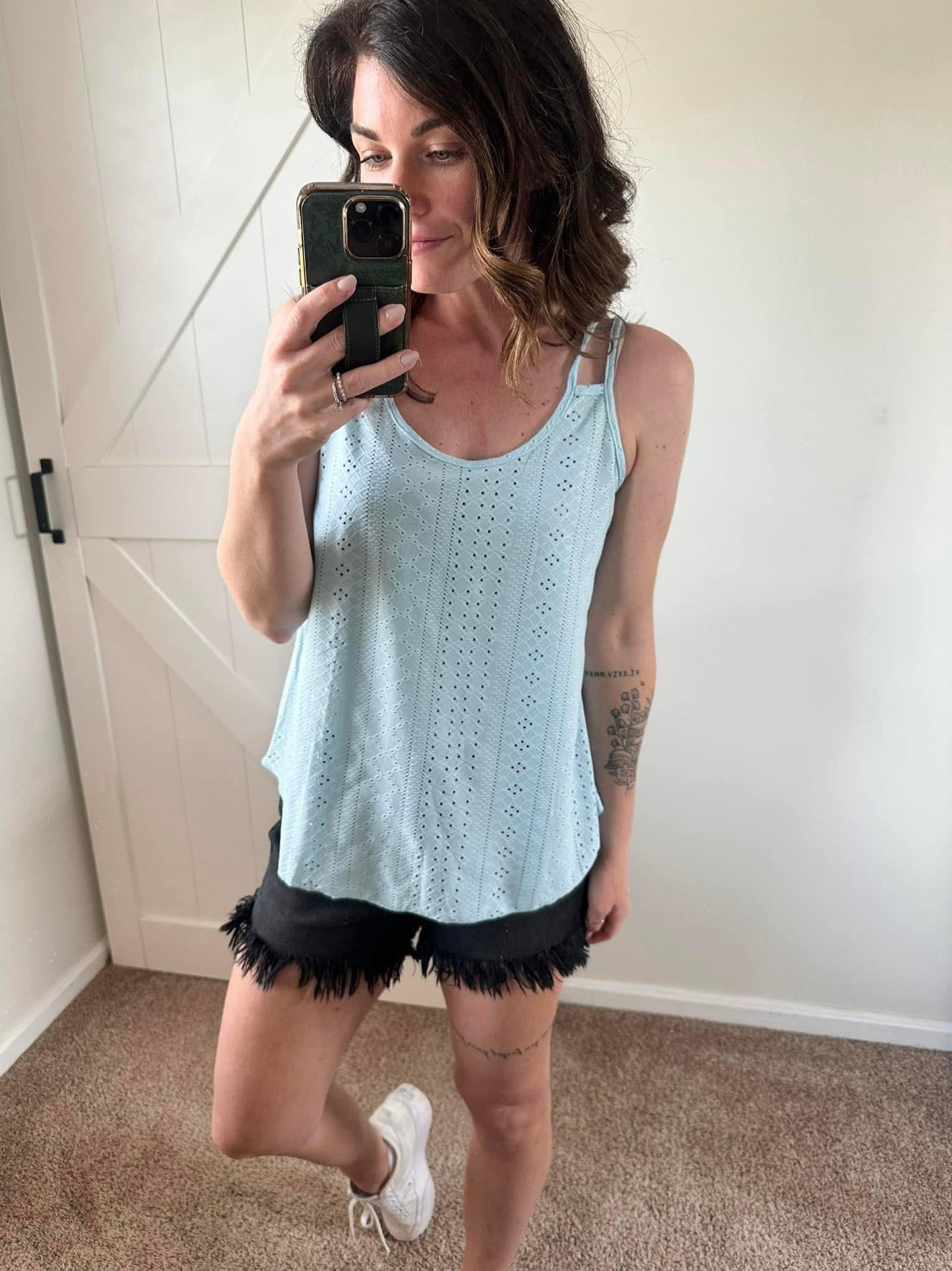 PREORDER: Sunkissed Eyelet Tank