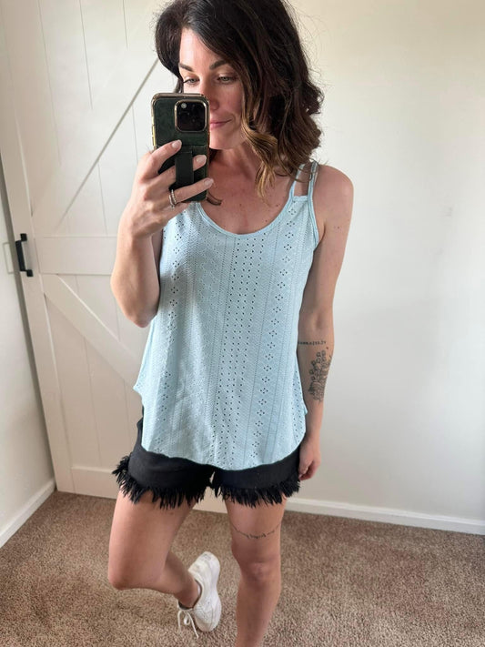 PREORDER: Sunkissed Eyelet Tank