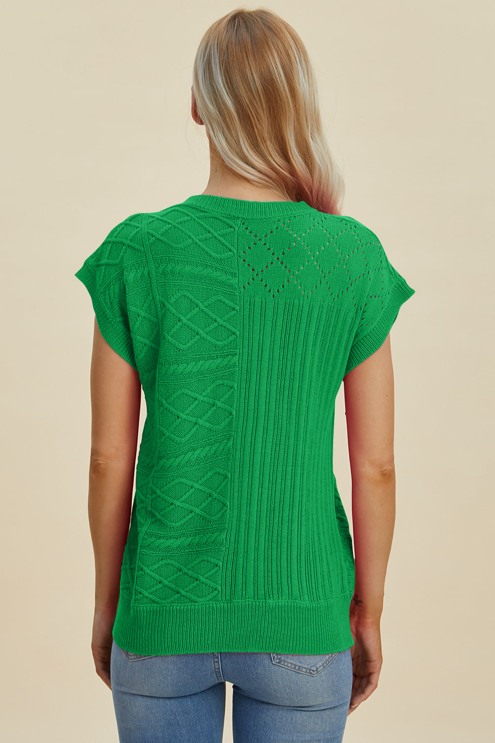 PREORDER: Cable-Knit Cap Sleeve Sweater
