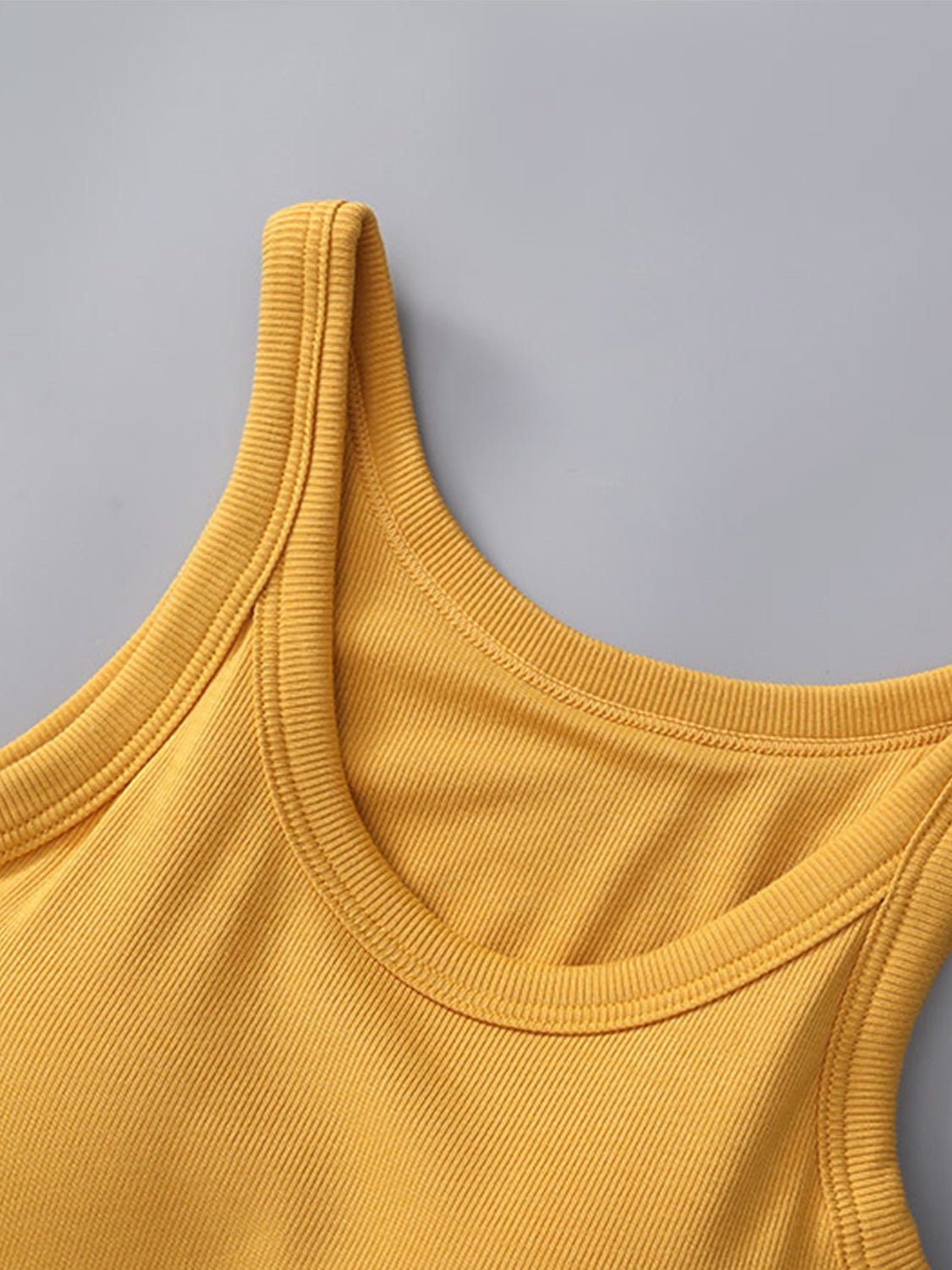 PREORDER: Ribbed Tank with Built-In Bra
