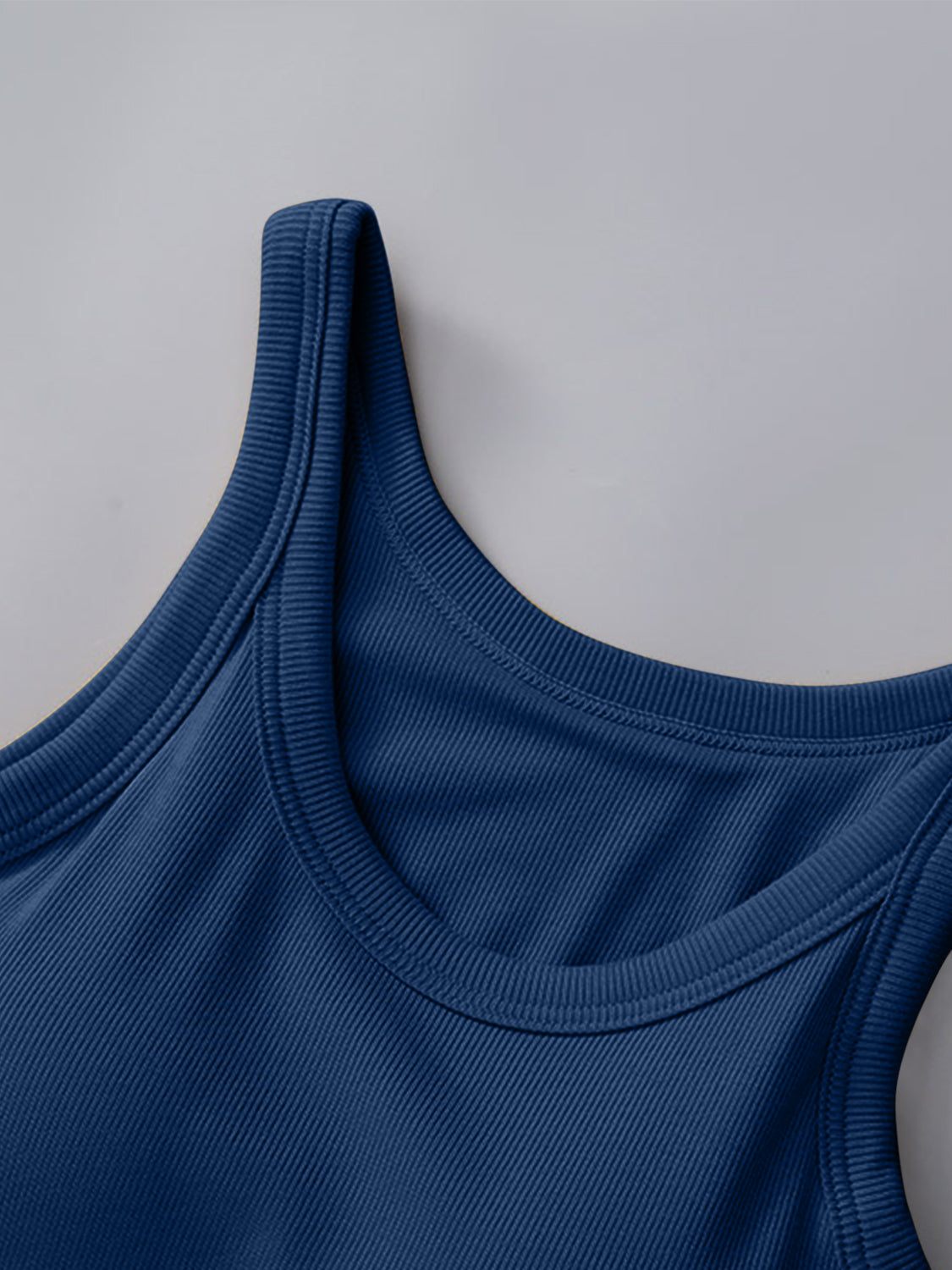 PREORDER: Ribbed Tank with Built-In Bra