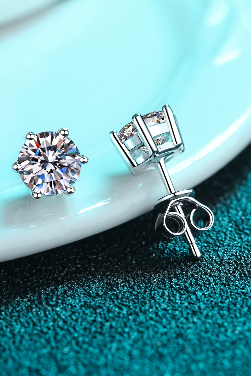 0.4 Total Carat Moissanite Stud Earrings PREORDER
