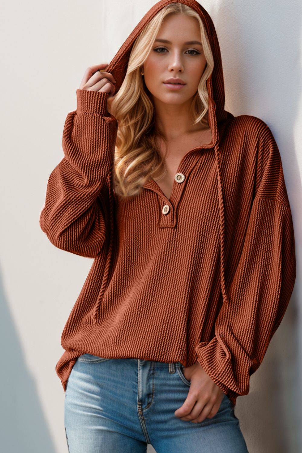 PREORDER: Urban Ribbed Knit Hoodie