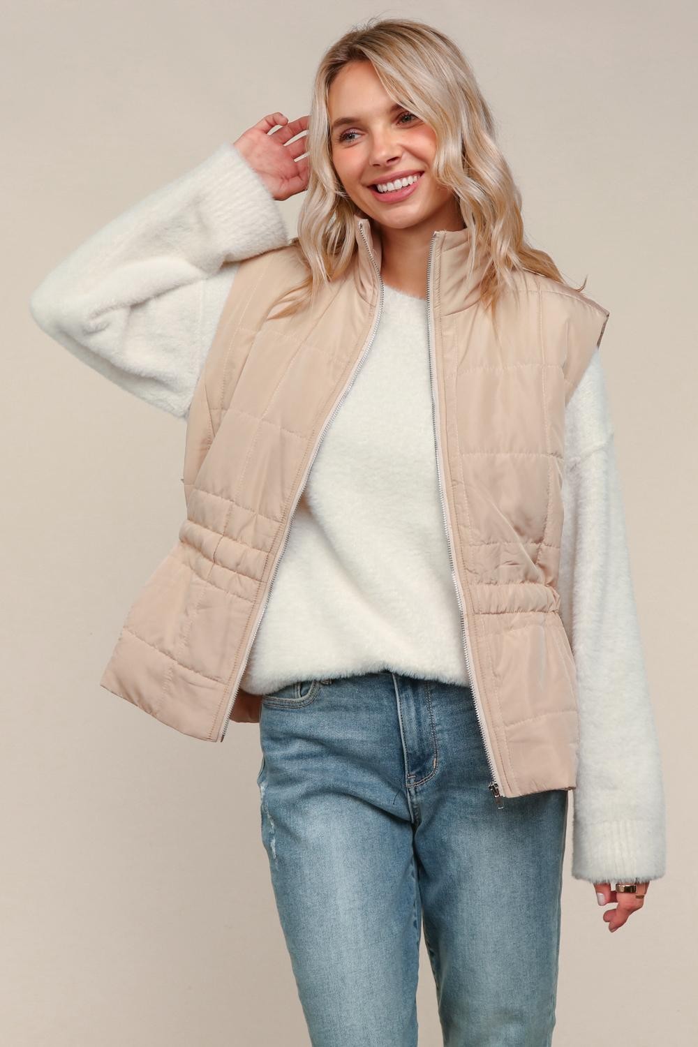 By the Campfire Cozy Tan Vest
