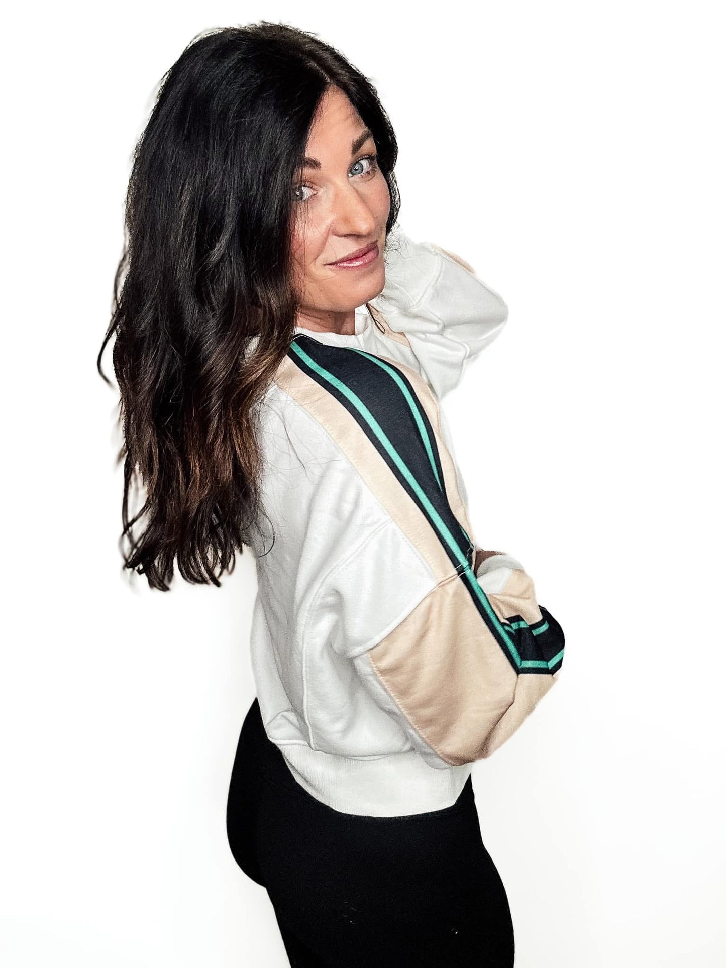 PREORDER: Sporty Chic Stripe Pullover