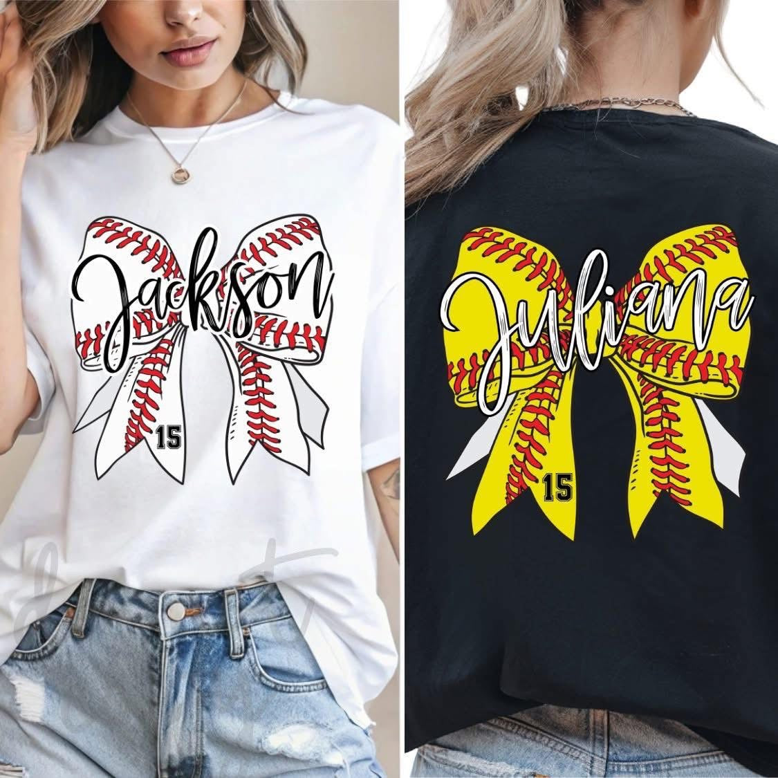 Softball Baseball Front Bow Preorder