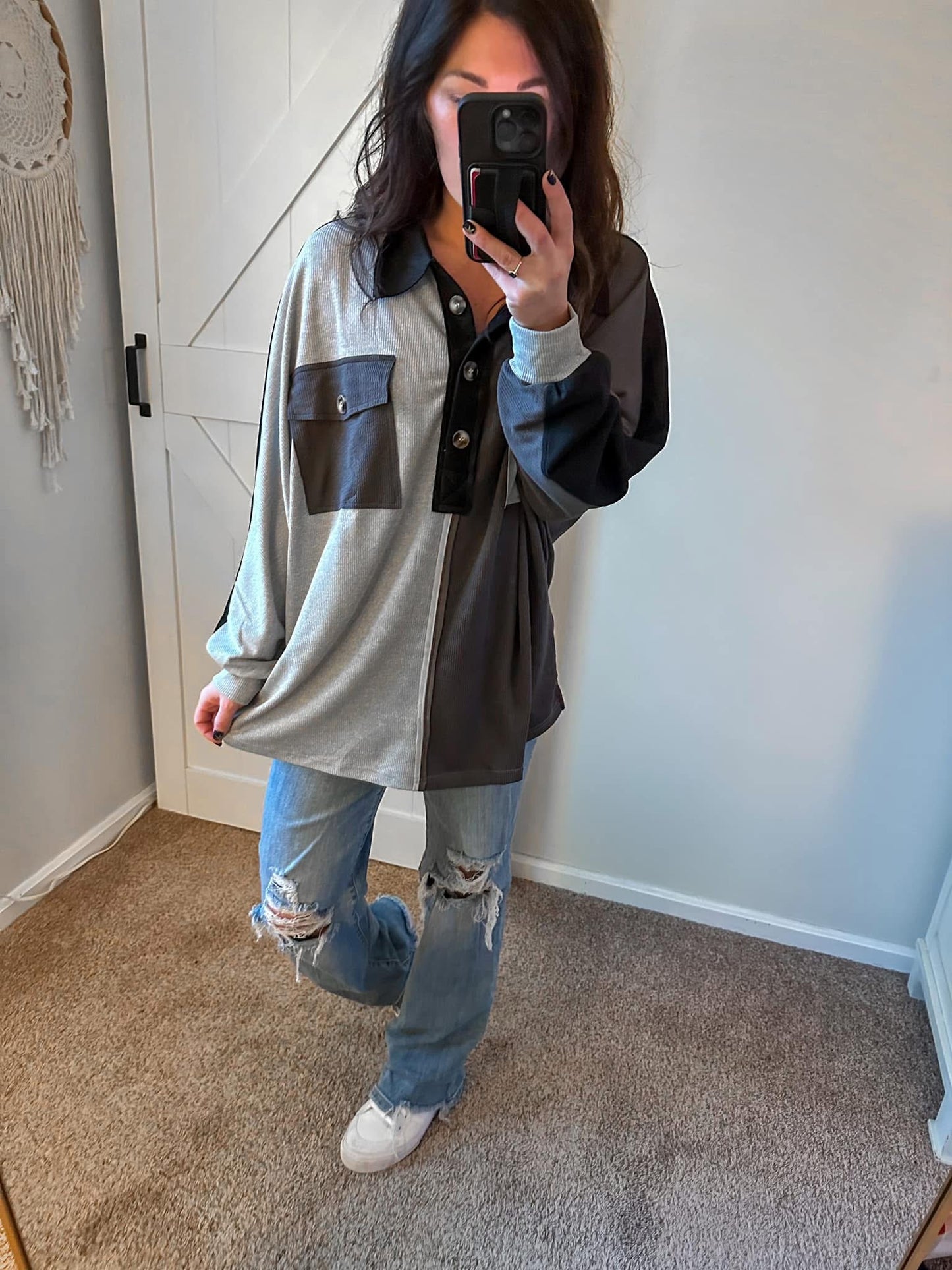 Preorder: Oversized Colorblock Bliss Pullover