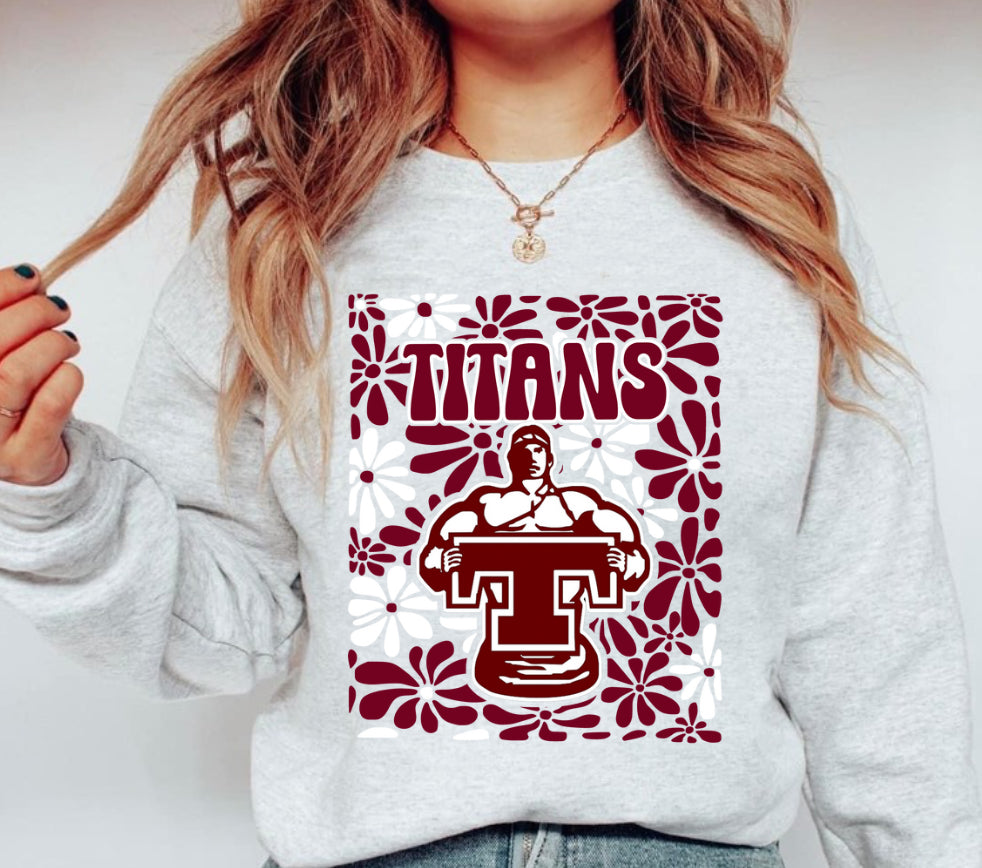 Floral Titans on Comfort Colors Preorder