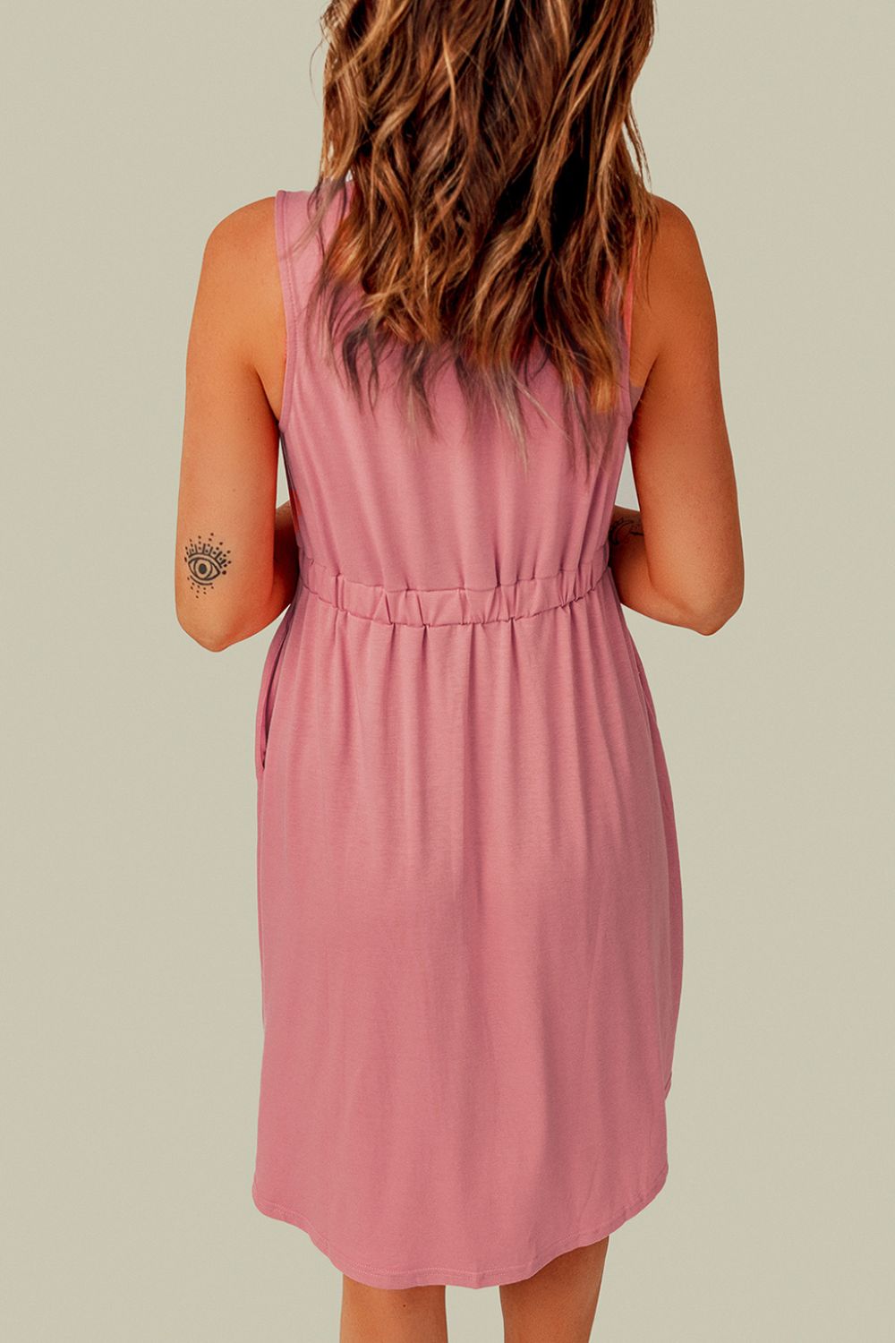 PREORDER: Sleeveless Button Dress