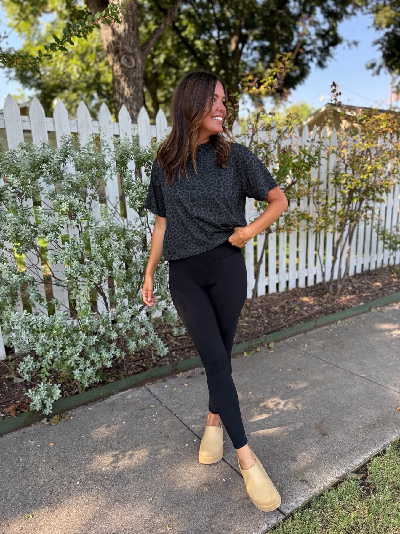 Boxy Leopard Basic Tee Preorder