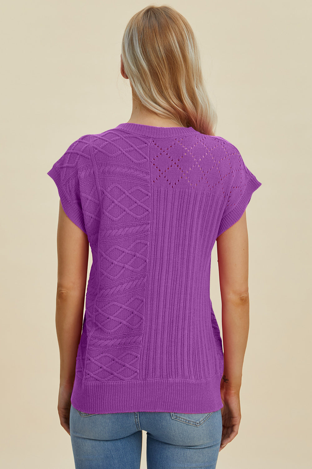 PREORDER: Cable-Knit Cap Sleeve Sweater