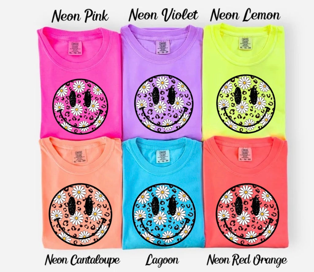 Leopard Smiley On Neons Preorder