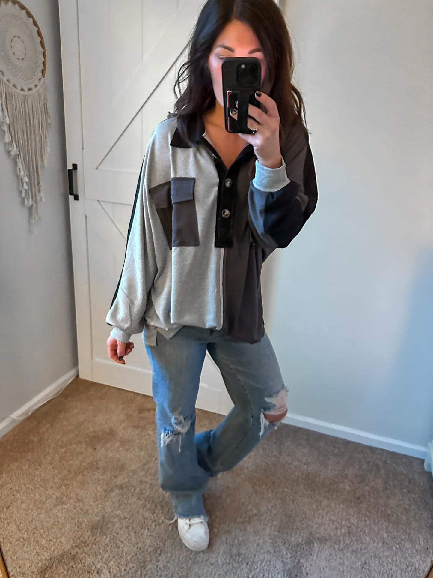 Preorder: Oversized Colorblock Bliss Pullover