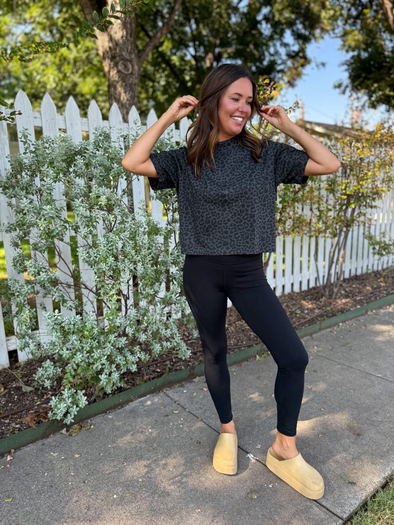 Boxy Leopard Basic Tee Preorder