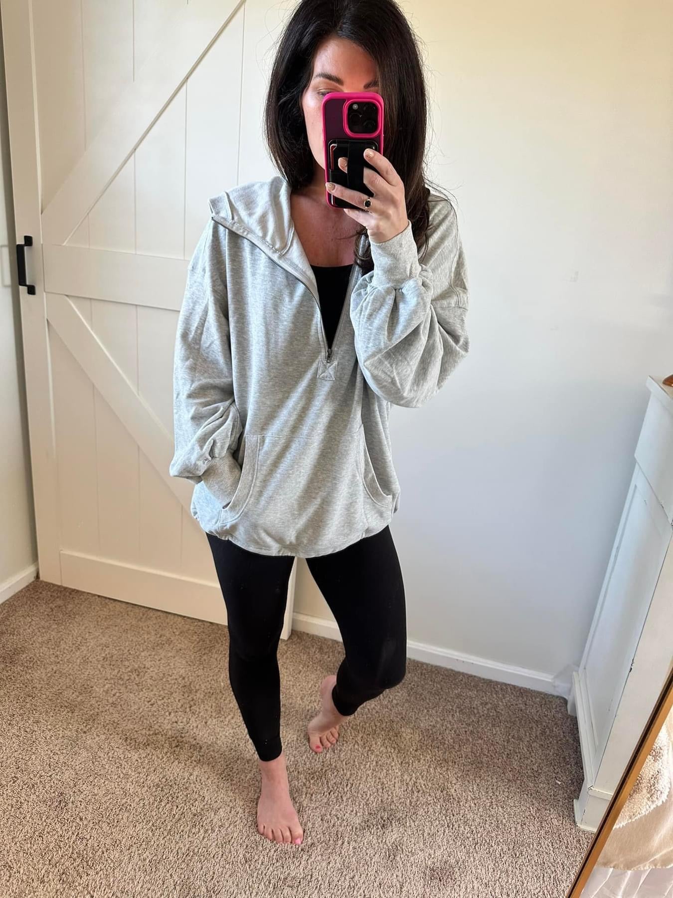 PREORDER: Oversized Classic Comfort Half Zip Hoodie