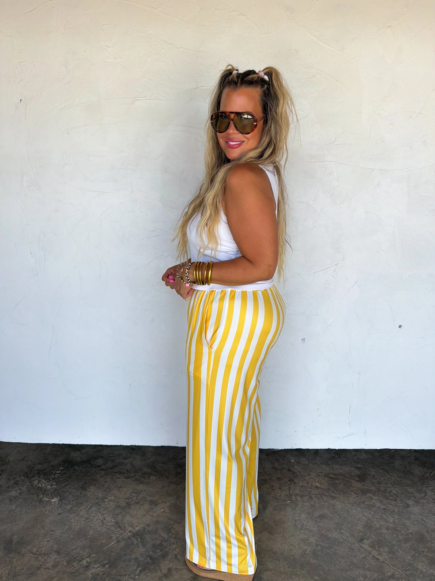 PREORDER: Game Day Vertical Striped Pants, Late August Arrival