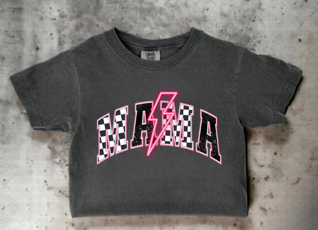Checkered Mama Outline Preorder