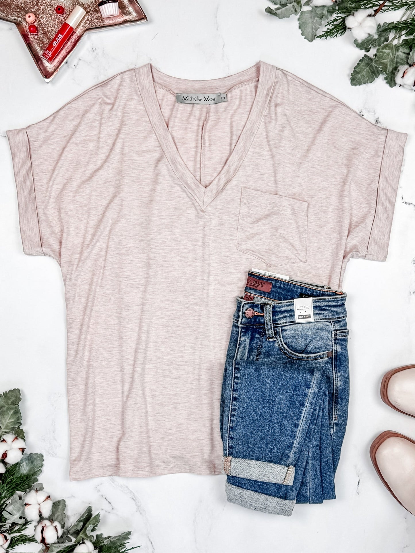 Sierra Pocket Top - Oatmeal