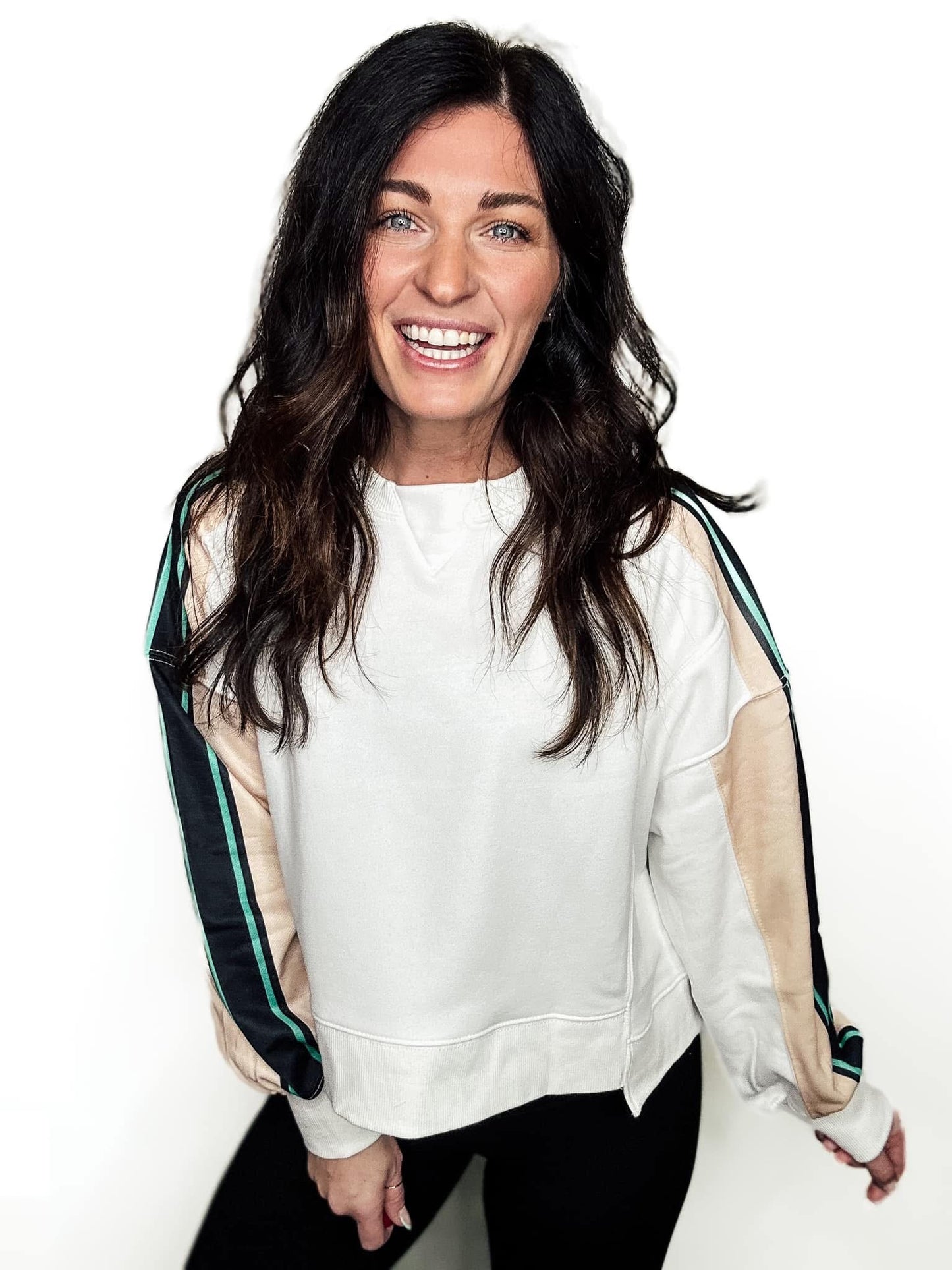 PREORDER: Sporty Chic Stripe Pullover