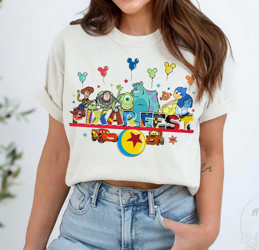 PixarFest preorder (youth & adult on white )