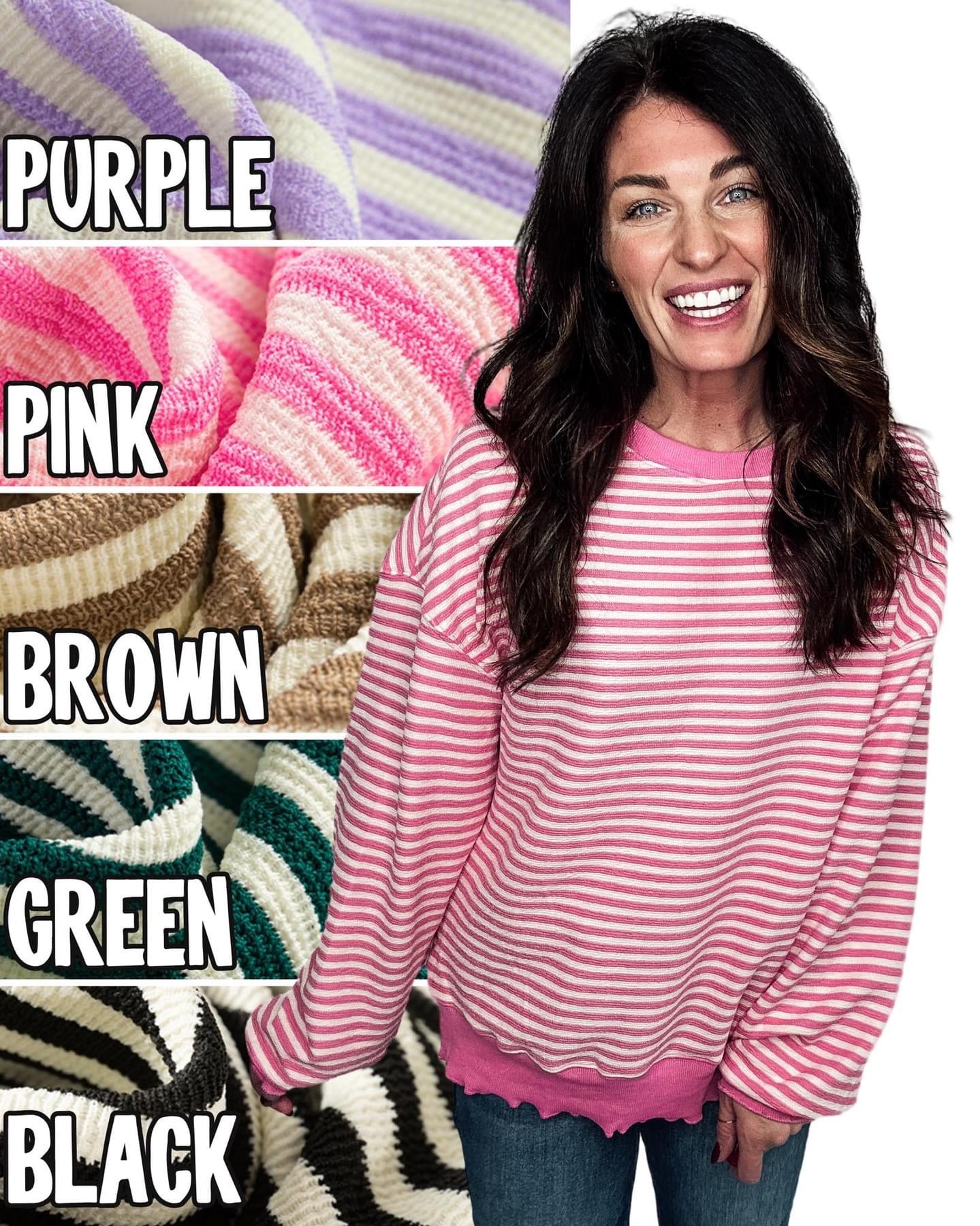 Preorder: Easy Stripes Pullover