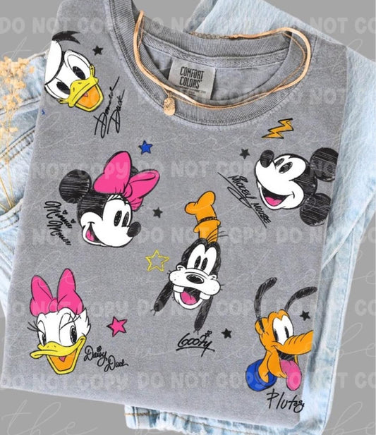 Magical Characters All Over Graphic Preorder