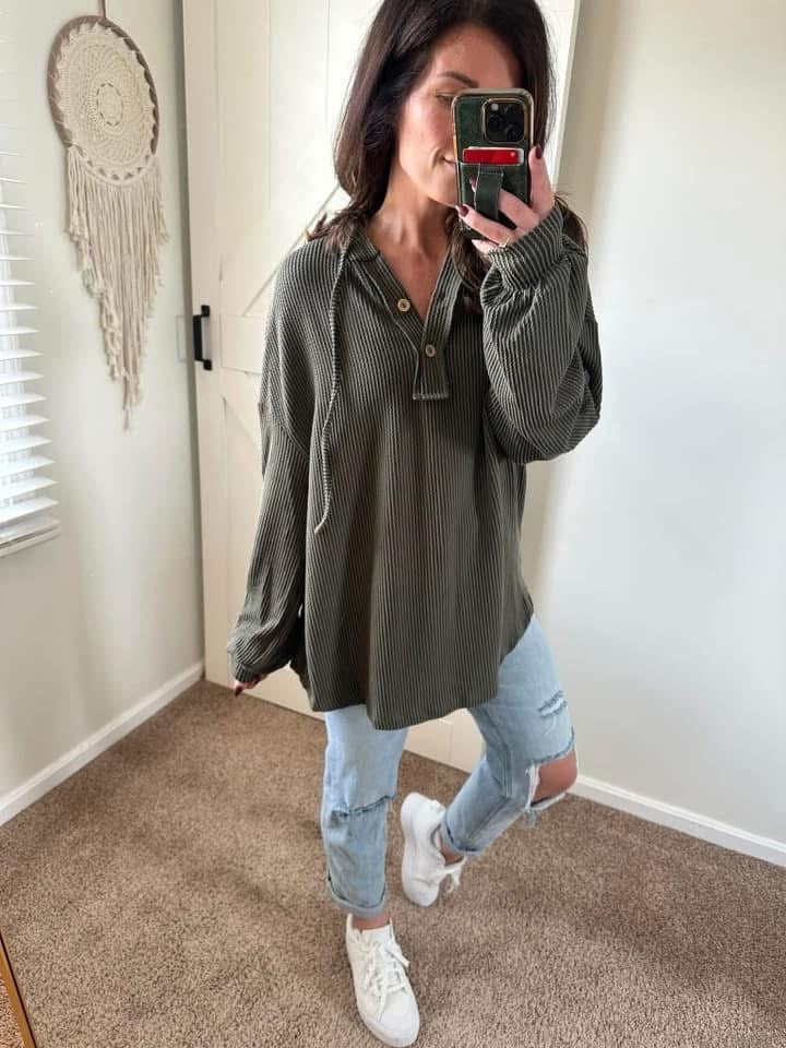 PREORDER: Urban Ribbed Knit Hoodie