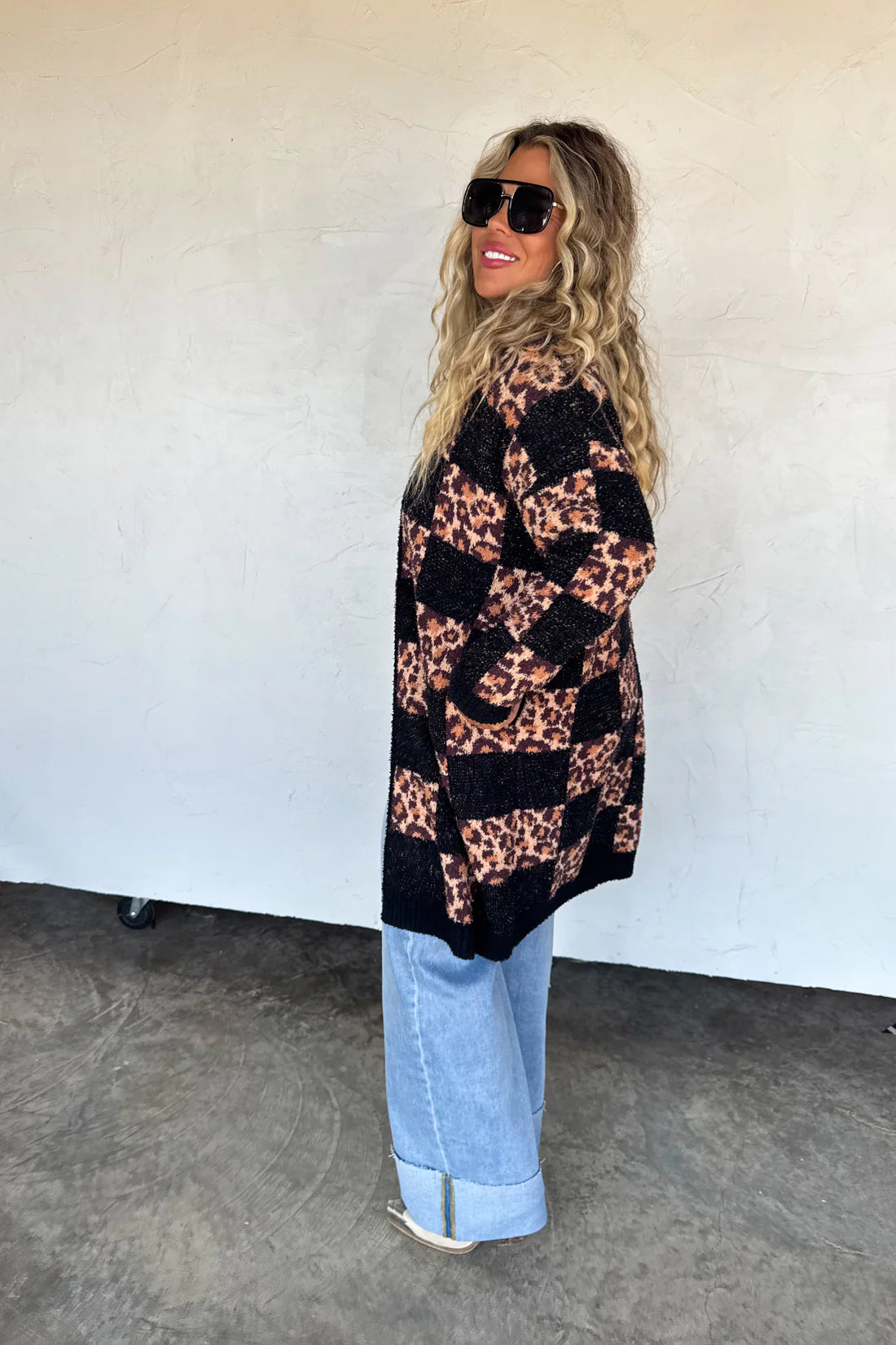 PREORDER: Leopard Checker Cloud Cardigans, Early Dec Arrival