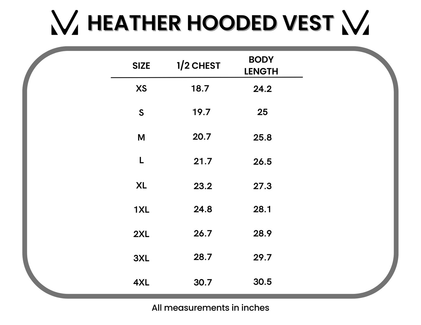 Heather Hooded Vest - Grey