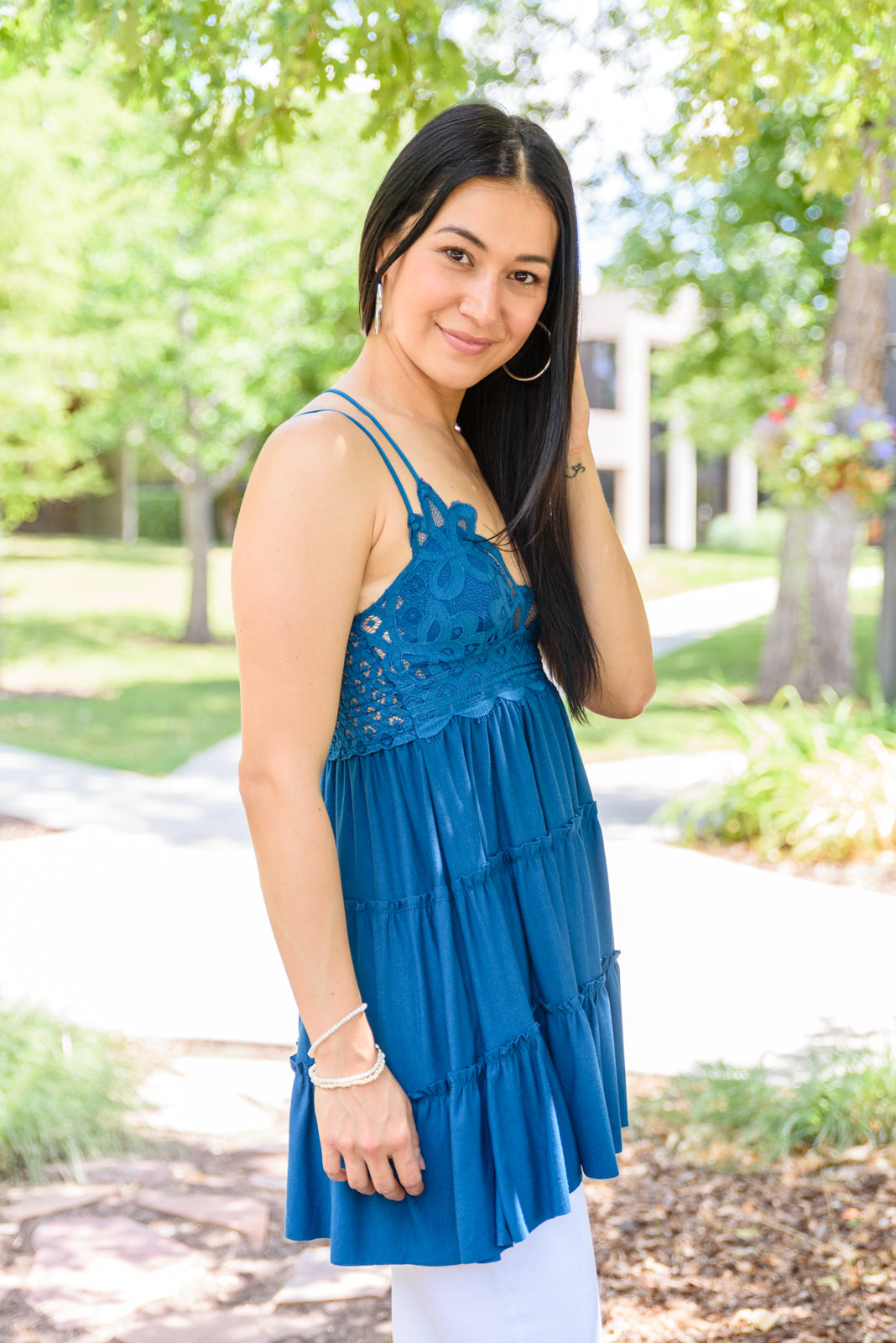 Magic Touch Tunic in Teal