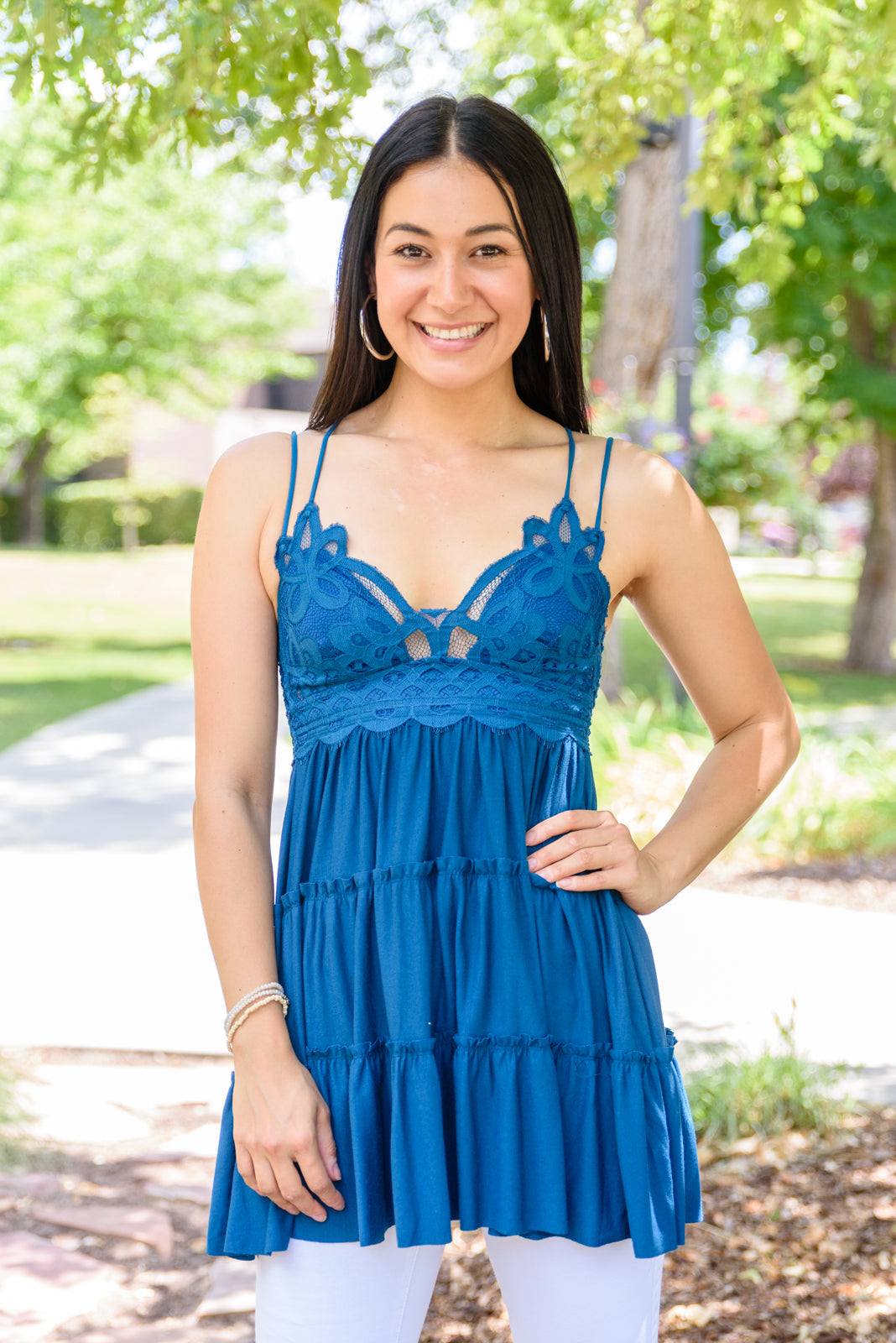 Magic Touch Tunic in Teal