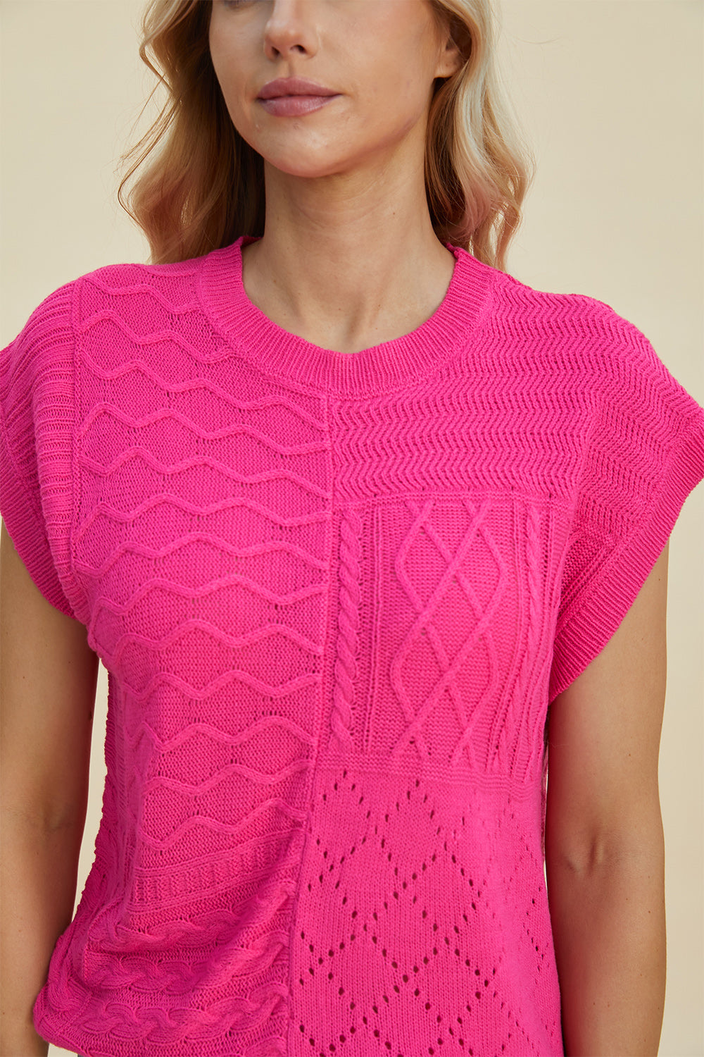 PREORDER: Cable-Knit Cap Sleeve Sweater