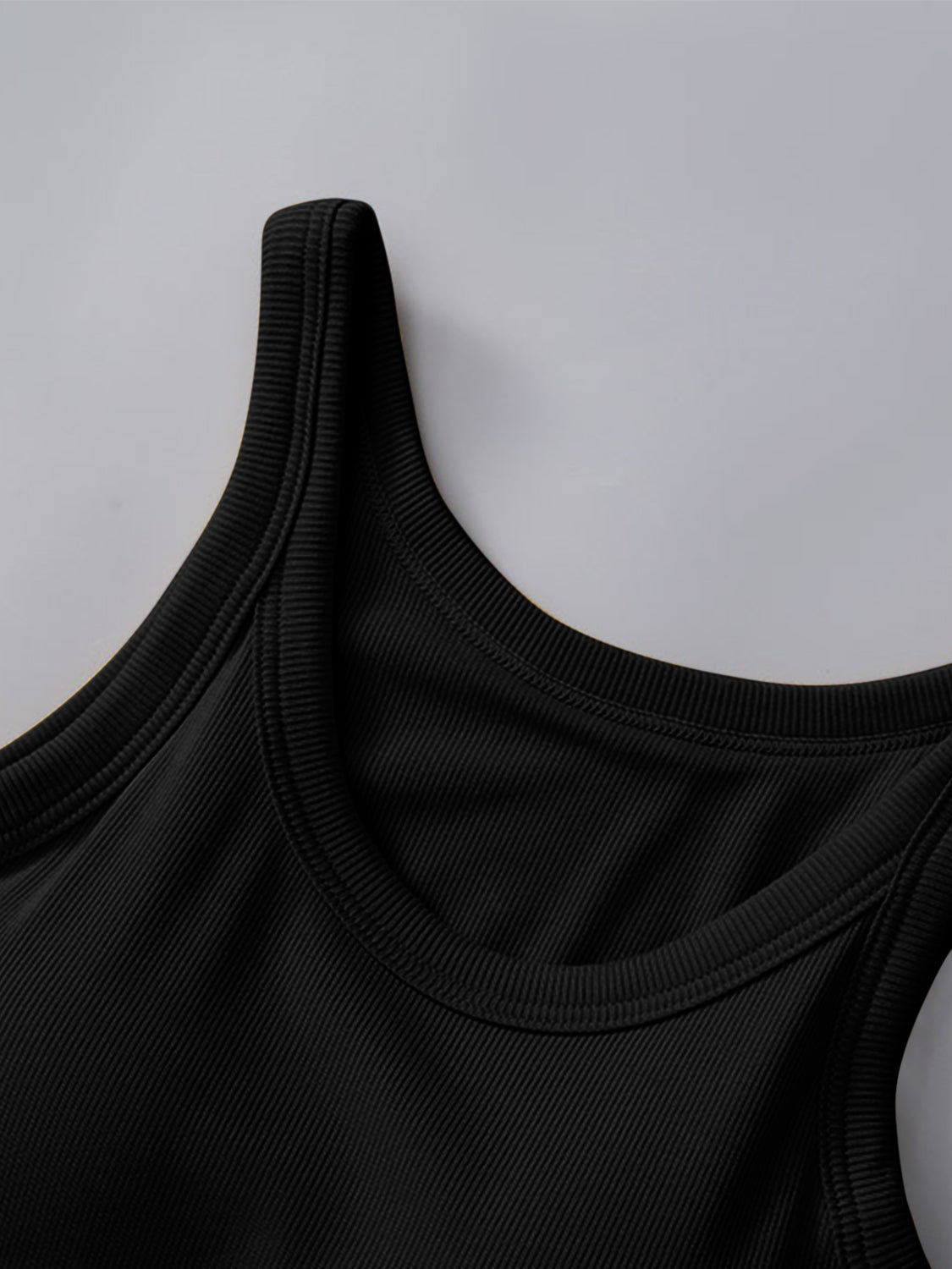 PREORDER: Ribbed Tank with Built-In Bra