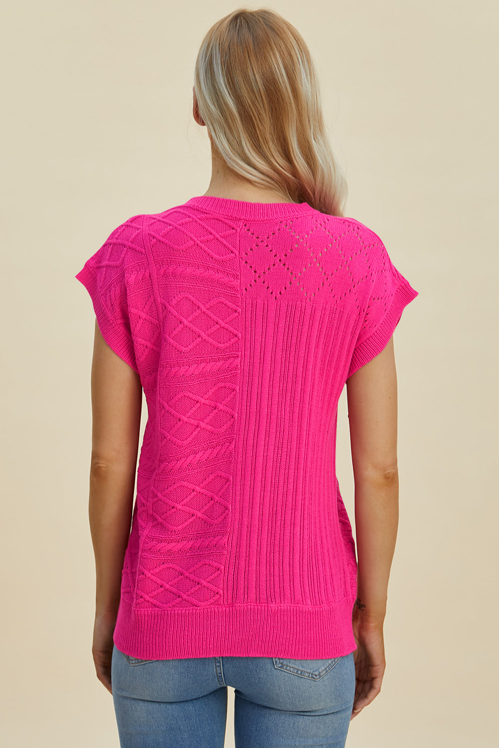 PREORDER: Cable-Knit Cap Sleeve Sweater