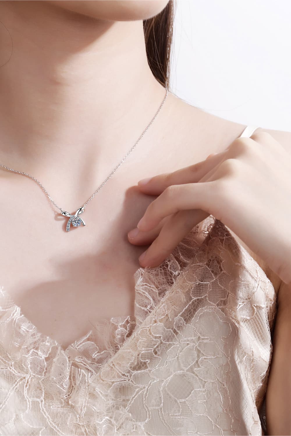 Moissanite 925 Sterling Silver Necklace Preorder
