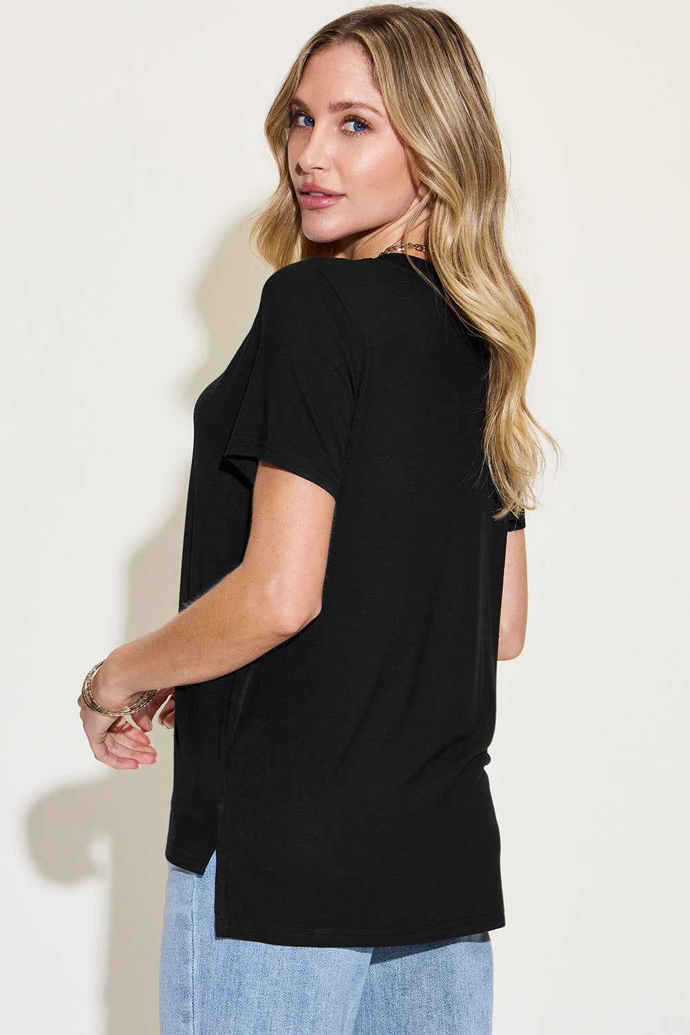 PREORDER: V-Neck High-Low T-Shirt