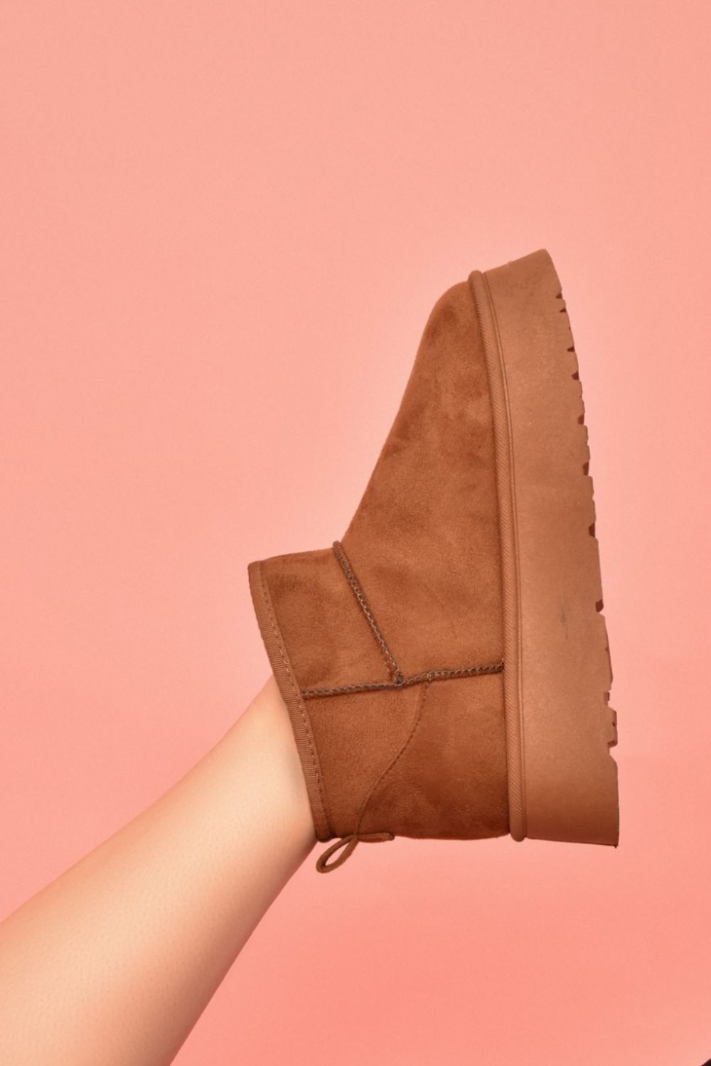 Camel Platform Booties