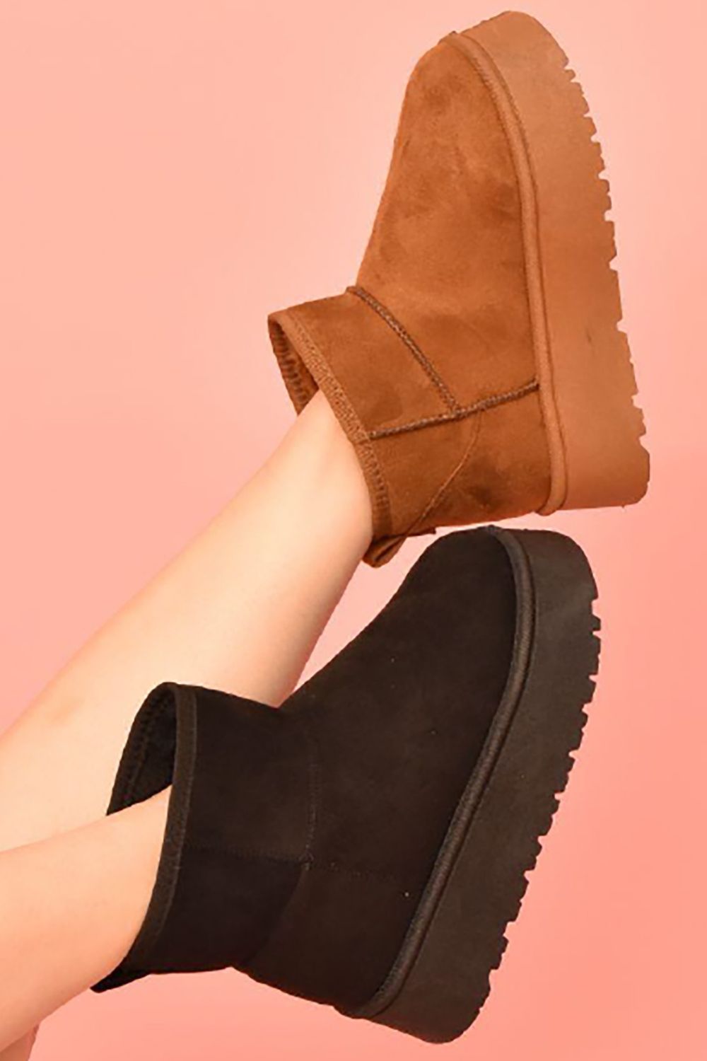 Camel Platform Booties