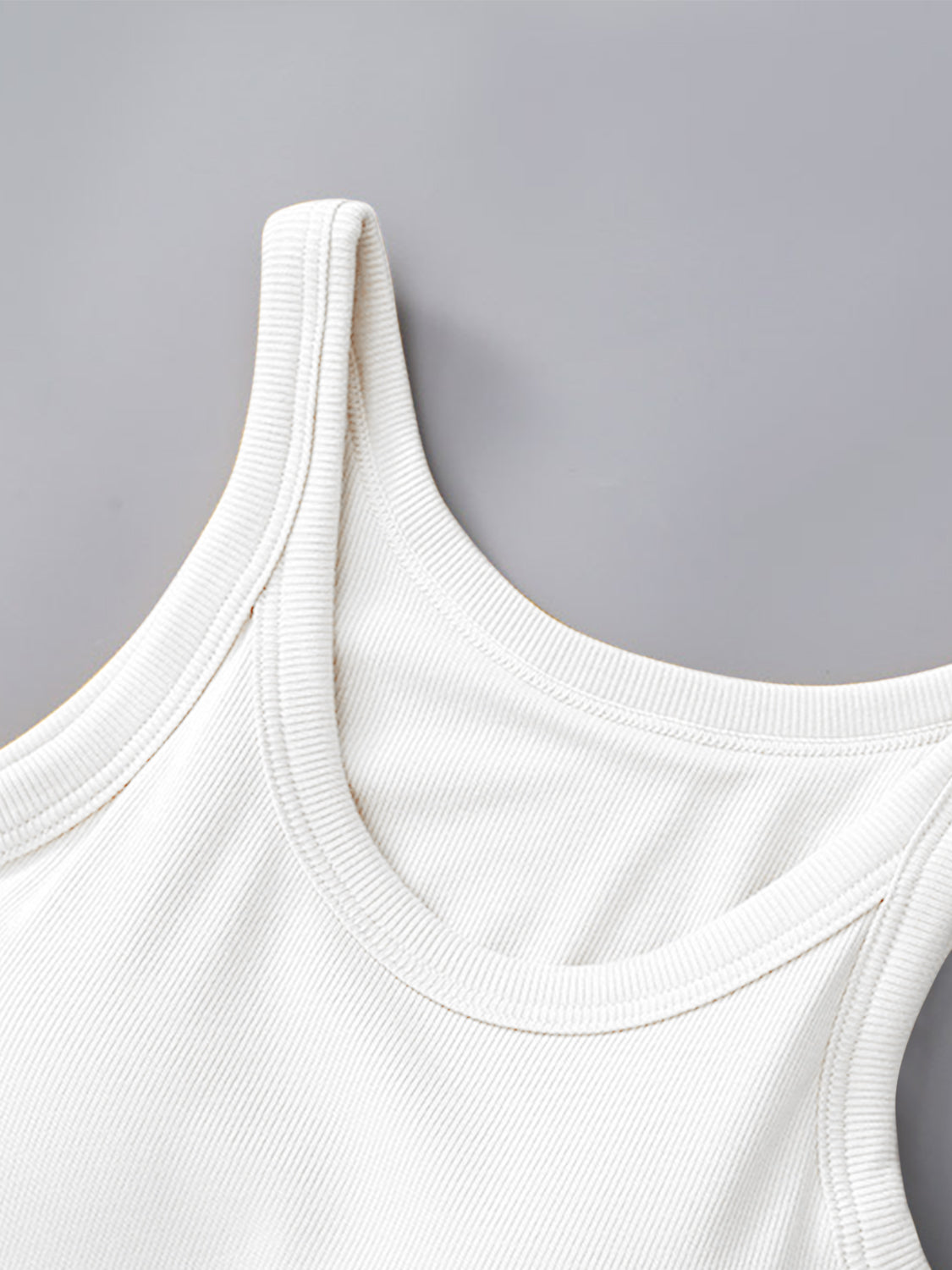 PREORDER: Ribbed Tank with Built-In Bra