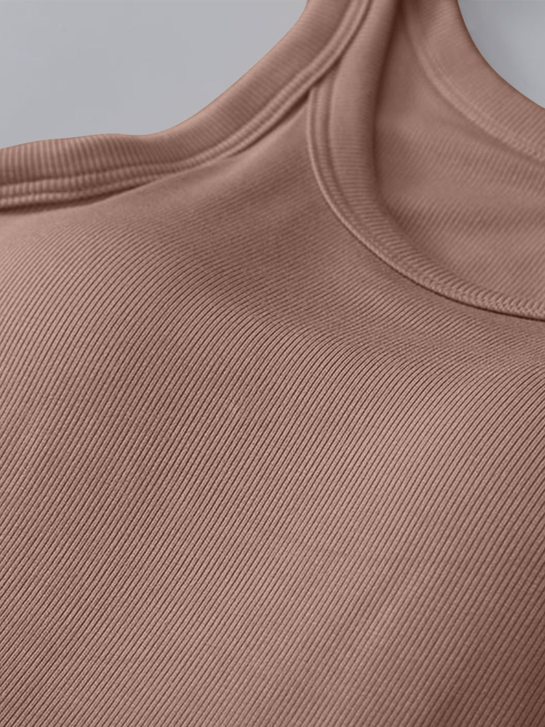 PREORDER: Ribbed Tank with Built-In Bra