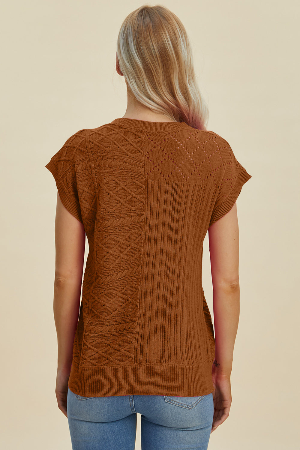 PREORDER: Cable-Knit Cap Sleeve Sweater